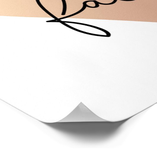 Hallo Herfst Love Heart Poster (Hoek)