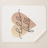 Hallo Herfst Love Heart Sherpa Deken (Voorkant (horizontaal))