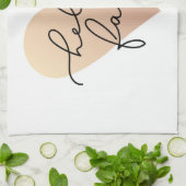 Hallo Herfst Love Heart Theedoek (Gevouwen)