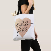 Hallo Herfst Love Heart Tote Bag (Dichtbij)