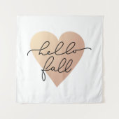 Hallo Herfst Love Heart Wandkleed (Voorkant)