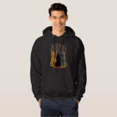 hallo herfst Maple Cats Leaf Herfst Heart Cat Hoodie (Voorkant volledig)