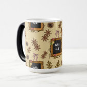 hallo Herfst met Autumn Leaves Magische Mok (Voorkant links)