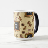 hallo Herfst met Autumn Leaves Magische Mok (Voorkant rechts)