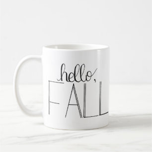 Hallo Herfst met de hand geschreven Mok