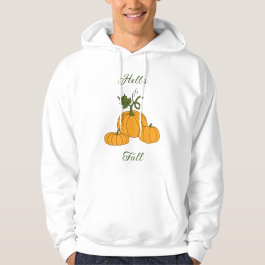 hallo Herfst minimalistisch geluid Hoodie (Voorkant)