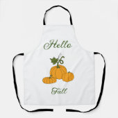 hallo Herfst minimalistisch geluid Schort (Voorkant)