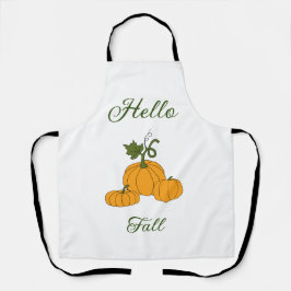 hallo Herfst minimalistisch geluid Schort