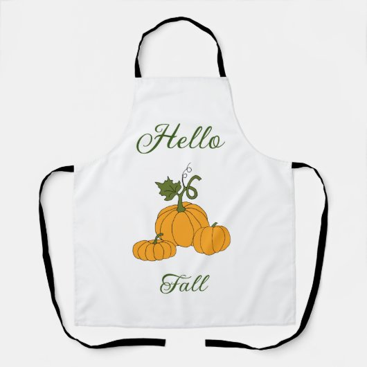 hallo Herfst minimalistisch geluid Schort (Voorkant)