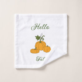 hallo Herfst minimalistisch geluid Washandje