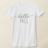 Hallo Herfst Minimalistisch herfstseizoen T-shirt (Laagn)