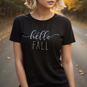 Hallo Herfst Minimalistisch herfstseizoen T-shirt