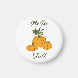 Hallo Herfst Minimalistisch Schattig Magneet