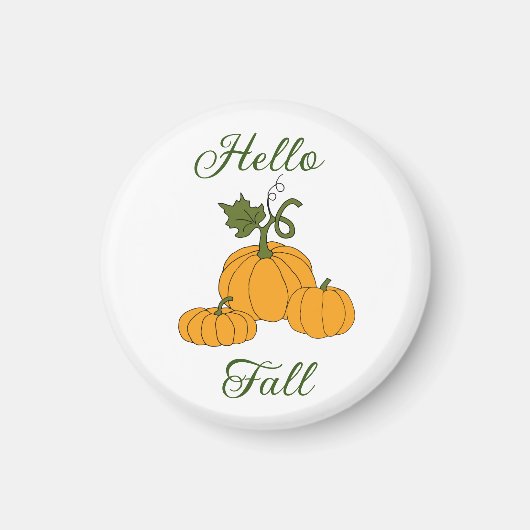 Hallo Herfst Minimalistisch Schattig Magneet (Voorkant)