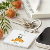 Hallo Herfst Minimalistisch Schattig Sleutelhanger (Voorkant Rechts)