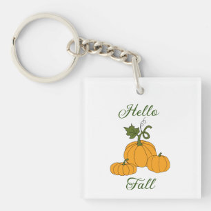 Hallo Herfst Minimalistisch Schattig Sleutelhanger