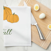 Hallo Herfst Minimalistisch Schattig Theedoek (Quarter Fold)