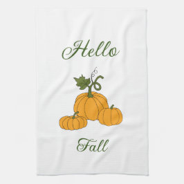 Hallo Herfst Minimalistisch Schattig Theedoek