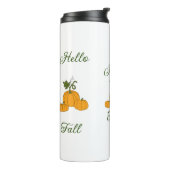 Hallo Herfst Minimalistisch Schattig Thermosbeker (Gedraaid links)