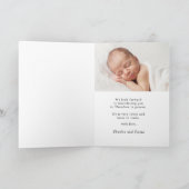 Hallo Herfst najaar Baby twee foto geboorte Aankondiging (Binnen)