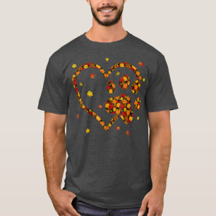 hallo Herfst najaar — Leaf Dog Cat Paw Print Pets T-shirt