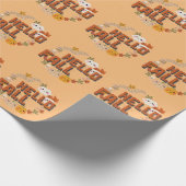 hallo Herfst Natuur najaar bladeren pompoenen Cadeaupapier (Hoek)