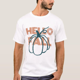 hallo Herfst Natuur najaar bladeren pompoenen T-shirt