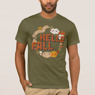hallo Herfst Natuur najaar bladeren pompoenen T-shirt