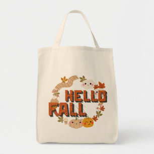 hallo Herfst Natuur najaar bladeren pompoenen Tote Bag