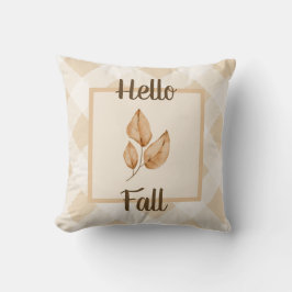Hallo Herfst Neutraal Herfstbladeren Rustieke Huis Kussen