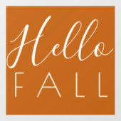 hallo Herfst Oranje najaar Raamsticker (Vel)