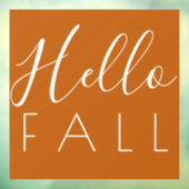 hallo Herfst Oranje najaar Raamsticker (Vel 3)