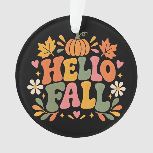 Hallo Herfst Ornament (voorkant)