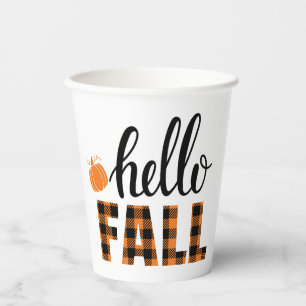 hallo Herfst Papieren Bekers