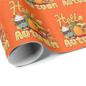 hallo herfst Pas Tekst en Kleur aan Cadeaupapier (Rol Hoek)
