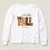 Hallo Herfst Patchwork Stijl Letters Kinderen (Voorkant)