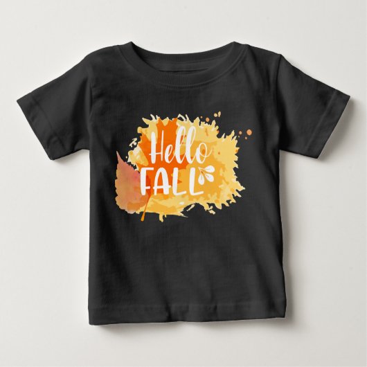 Hallo Herfst peuter t-shirt, kind najaar shirt (Voorkant)