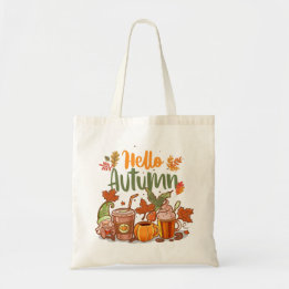 Hallo Herfst Pompoen Kruiden Herfst Boodschappenta Tote Bag