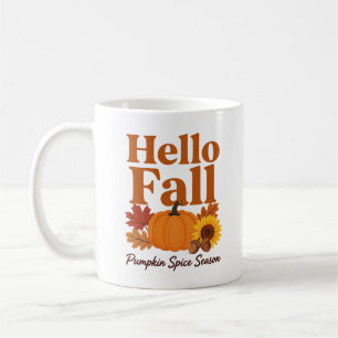 Hallo Herfst Pompoen Kruiden Seizoen Mok Herfst Oo