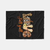 Hallo Herfst pompoen liefde Herfst Yall Leopard Pe Fleece Deken (Voorkant (Horizontaal))
