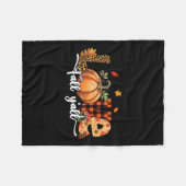 Hallo Herfst Pompoen Love Herfst Y'all Leopard Her Fleece Deken (Voorkant (Horizontaal))