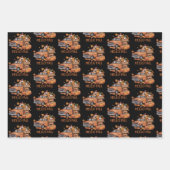 Hallo Herfst Pompoen Pickup Truck Gnome Herfstboom Inpakpapier Vel (Voorkant)