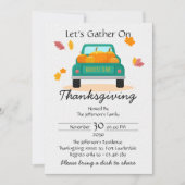 Hallo Herfst Pompoen Truck Fall Thanksgiving Kaart (Voorkant)