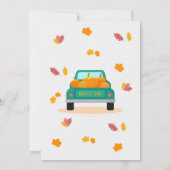 Hallo Herfst Pompoen Truck Fall Thanksgiving Kaart (Achterkant)