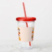 Hallo Herfst pompoenen Acryl Drinkbeker (Links)