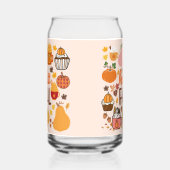 Hallo Herfst pompoenen Blikvorm Glas (Rechts)