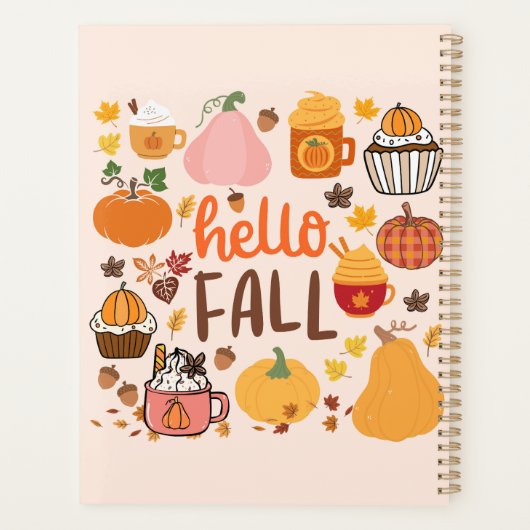 Hallo Herfst pompoenen Planner (Achterkant)