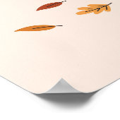 Hallo Herfst pompoenen Poster (Hoek)