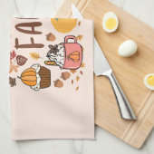 Hallo Herfst Pompoenen Theedoek (Quarter Fold)
