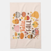 Hallo Herfst Pompoenen Theedoek (Verticaal)